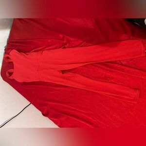 This is a red one piece gym clothing from athleta in size small